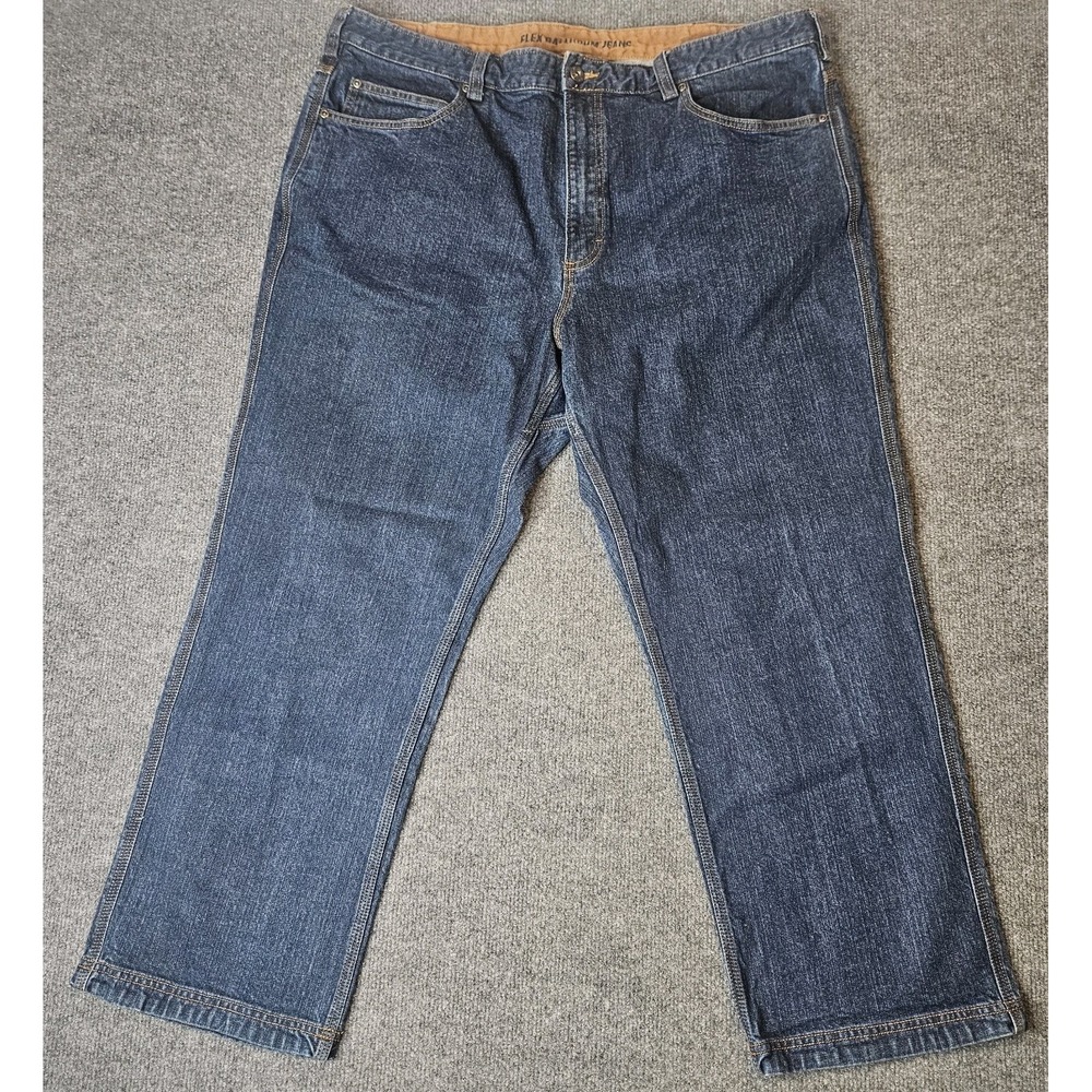 Duluth Trading Mens Flex Balloon Jeans Size 40x28 Blue Denim Durable Utility